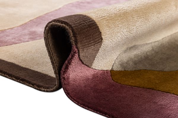 Индийский ковер из шерсти, шёлка и эвкалиптового шёлка «TECTONIC» D1-C5 175 x 248 см Индийский ковер из шерсти, шёлка и эвкалиптового шёлка «TECTONIC» D1-C5 175 x 248 см