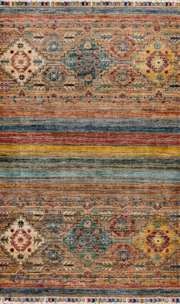 Пакистанский ковер из шерсти «SHAWL KANDI» MULTY-MULTY(79x124) 79 x 124 см