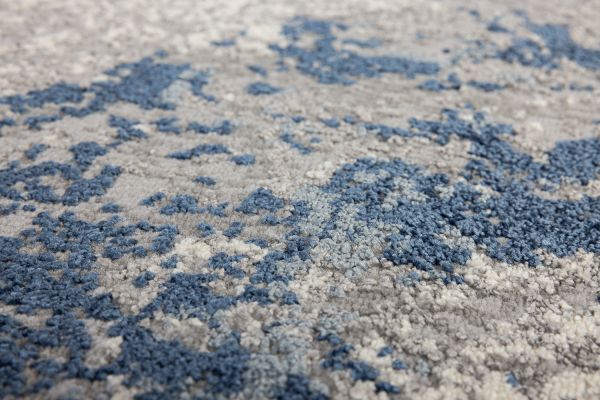 Турецкий ковер из полипропилена и полиэстера «AXEL» 8694-CRE-BLU(Runner) 80 x 300 см