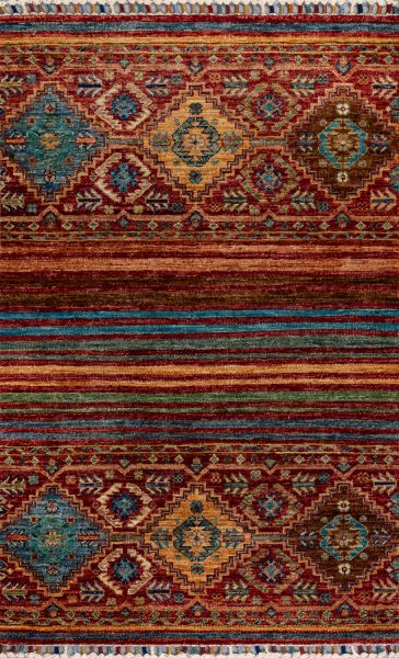 Пакистанский ковер из шерсти «SHAWL KANDI» MULTY-MULTY(81x124) 81 x 124 см