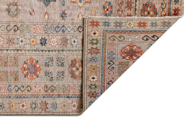 Пакистанский ковер из шерсти «KAZAK ROYAL» GRAY-GRAY(306x430) 306 x 430 см