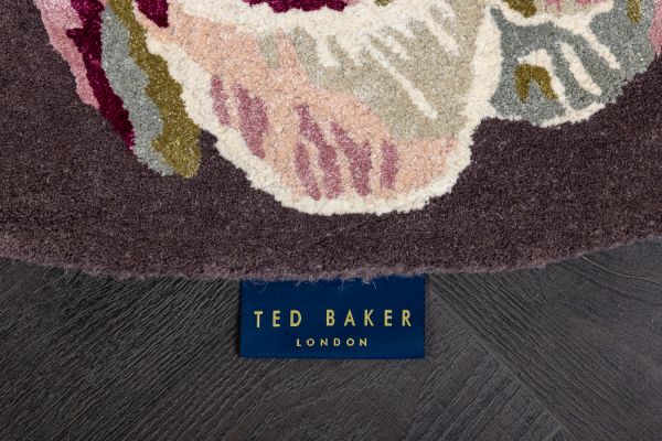 Индийский ковер из шерсти и арт-шёлка «TED BAKER» Tranquility-Aubergine 56005(Round) 200 x 200 см