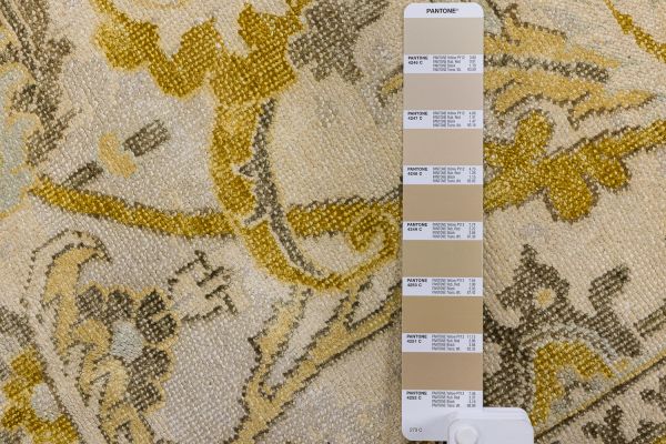 Индийский ковер из шёлка и шерсти «POLONAISE» S313-IVORY-CAMEL 307 x 429 см