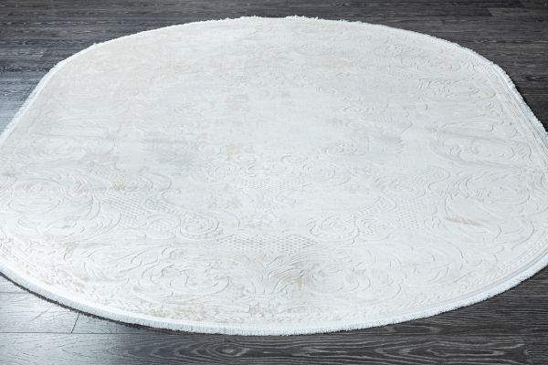 Турецкий ковер из акрила «SARDES» 6101A-CREM-BEG(Oval) 160 x 235 см