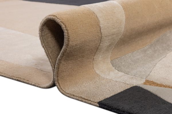 Индийский ковер из шерсти, шёлка и эвкалиптового шёлка «TECTONIC» D4-C2 175 x 232 см Индийский ковер из шерсти, шёлка и эвкалиптового шёлка «TECTONIC» D4-C2 175 x 232 см