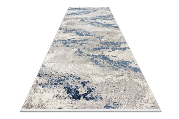 Турецкий ковер из полипропилена и полиэстера «AXEL» 8694-CRE-BLU(Runner) 80 x 300 см
