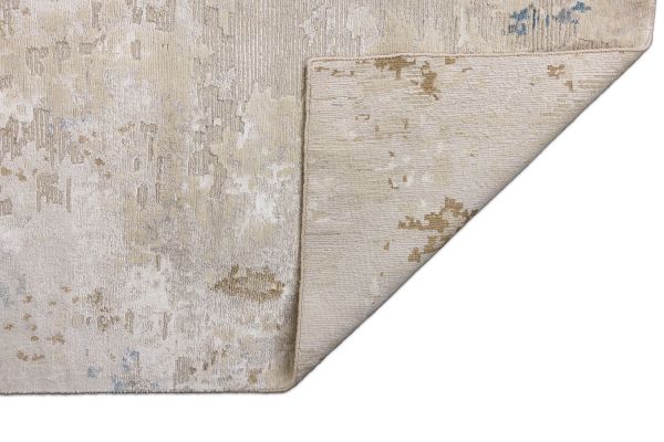 Индийский ковер из арт-шёлка и шерсти «STORM» LPF110-BLUE-GOLD 245 x 348 см Индийский ковер из арт-шёлка и шерсти «STORM» LPF110-BLUE-GOLD 245 x 348 см