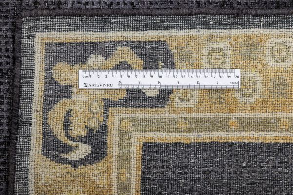 Индийский ковер из шёлка, шерсти и хлопка «VINTAGE SILK» CH05-CH.BLK 244 x 314 см
