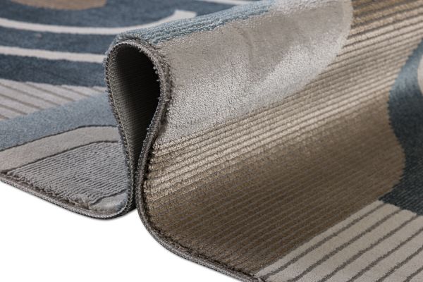 Турецкий ковер из полиэстера «PARKER» 2437C-ANT-D.BLU 80 x 150 см Турецкий ковер из полиэстера «PARKER» 2437C-ANT-D.BLU 80 x 150 см