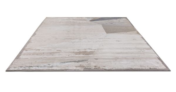 Индийский ковер из арт-шёлка и шерсти «CHAOS THEORY» ESK375-WHITE-GREY-BROWN 249 x 307 см Индийский ковер из арт-шёлка и шерсти «CHAOS THEORY» ESK375-WHITE-GREY-BROWN 249 x 307 см