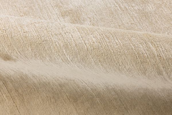 Индийский ковер из шёлка и хлопка «BLANC DE BLANCS» PLAIN-GREY 245 x 307 см