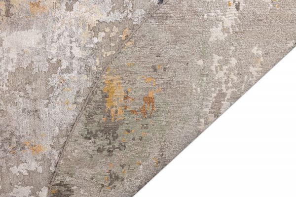 Индийский ковер из арт-шёлка «STORM» FR21407WL-GREY-RUST(Round) 240 x 240 см Индийский ковер из арт-шёлка «STORM» FR21407WL-GREY-RUST(Round) 240 x 240 см