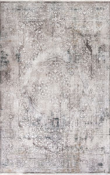 Турецкий ковер из эвкалиптового шёлка и акрила «CHERUTTI» 1955-COK-GRI 80 x 150 см