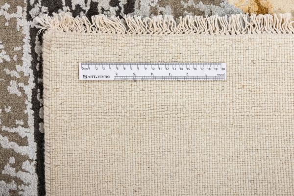 Индийский ковер из шерсти, шёлка и хлопка «HOLLYWOOD ART» CE6689-IVORY-GREY 243 x 291 см Индийский ковер из шерсти, шёлка и хлопка «HOLLYWOOD ART» CE6689-IVORY-GREY 243 x 291 см