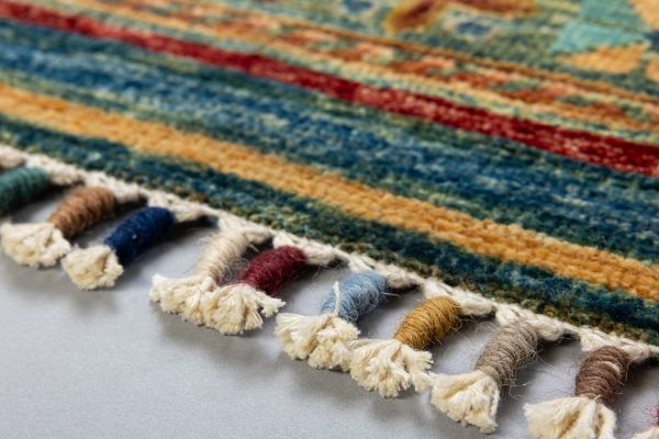 Пакистанский ковер из шерсти «SHAWL KANDI» MULTY-MULTY(78x128) 78 x 128 см