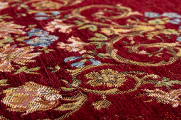 Бельгийский ковер из вискозы, акрила и хлопка «ELEGANT TAPESTRY» DORIS-8320-RED 70 x 140 см