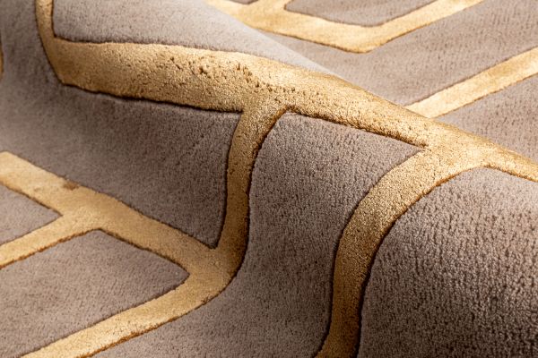 Индийский ковер из шерсти, арт-шёлка и хлопка «GEOMETRIC» G7-COLOR2 165 x 235 см