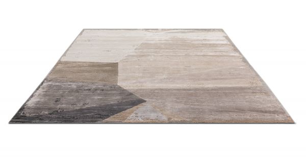 Индийский ковер из арт-шёлка и шерсти «CHAOS THEORY» ESK375-WHITE-GREY-BROWN 249 x 307 см Индийский ковер из арт-шёлка и шерсти «CHAOS THEORY» ESK375-WHITE-GREY-BROWN 249 x 307 см