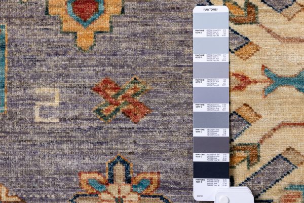 Пакистанский ковер из шерсти «KAZAK ROYAL» GRAY-GRAY(363x459) 363 x 459 см
