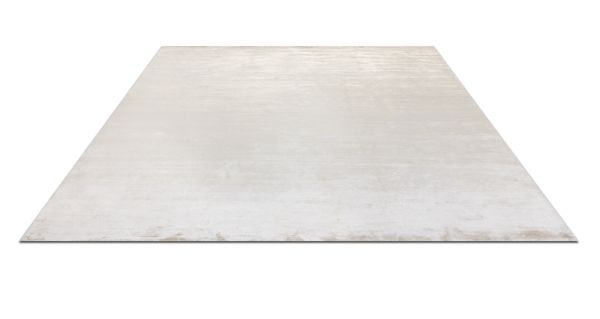 Индийский ковер из шёлка и хлопка «BLANC DE BLANCS» PLAIN-GREY 245 x 307 см