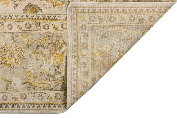 Индийский ковер из шёлка и шерсти «POLONAISE» S313-IVORY-CAMEL 307 x 429 см