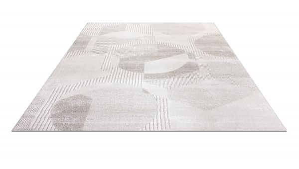 Турецкий ковер из полиэстера «PENELOPE» 06228A-CRE-GRY 120 x 170 см