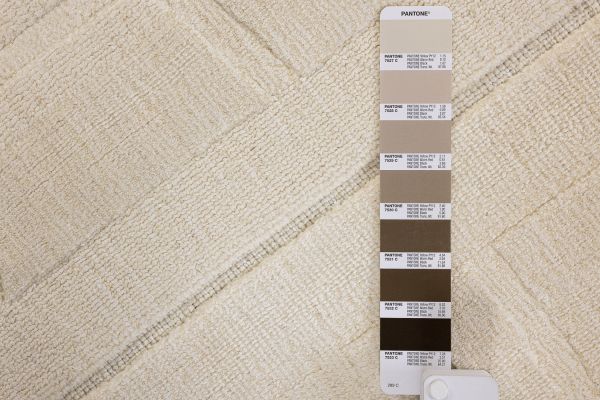 Индийский ковер из шерсти и арт-шёлка «KASHMIR» 2023198-IVORY 170 x 235 см