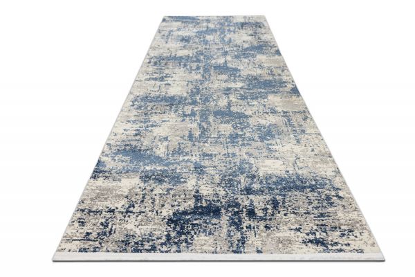 Турецкий ковер из полипропилена и полиэстера «AXEL» 8693-CRE-BLU(Runner) 80 x 300 см