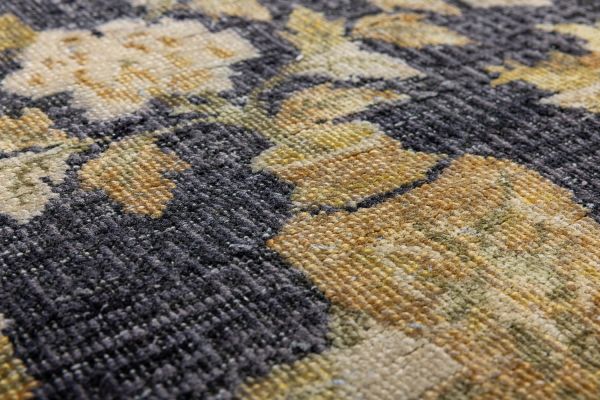Индийский ковер из шёлка, шерсти и хлопка «VINTAGE SILK» CH05-CH.BLK 244 x 314 см