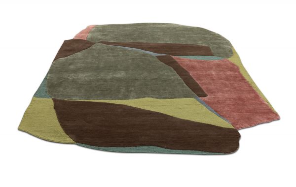 Индийский ковер из эвкалиптового шёлка, шерсти и шёлка «TECTONIC» D5-C2 170 x 240 см