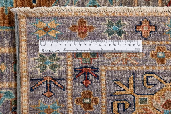 Пакистанский ковер из шерсти «KAZAK ROYAL» GRAY-GRAY(363x459) 363 x 459 см