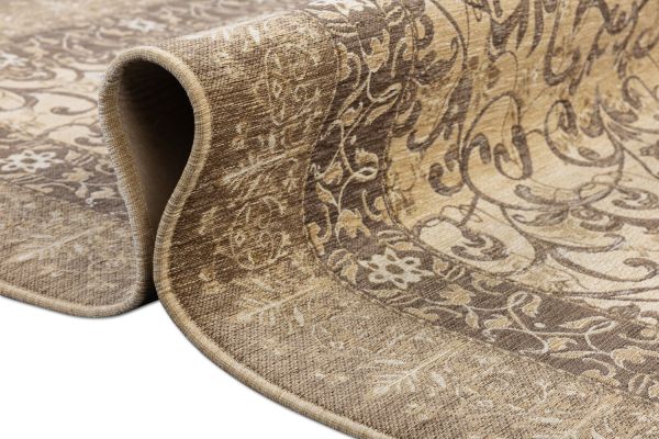 Бельгийский ковер из вискозы, акрила и хлопка «ELEGANT TAPESTRY» DIORA-BRN-7814 155 x 220 см