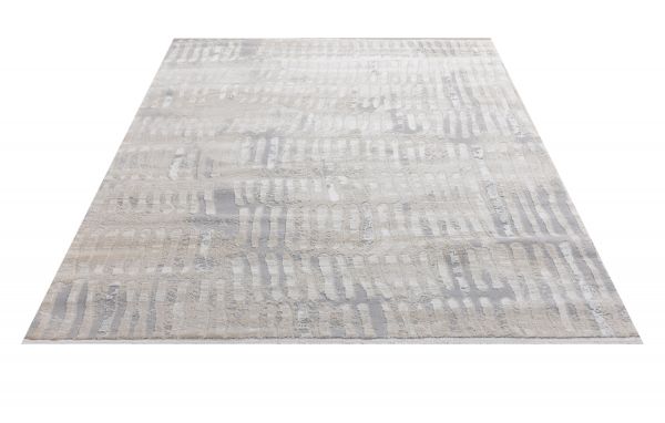 Турецкий ковер из полипропилена и полиэстера «MOON» 2576A-CREAM-L.GREY 120 x 180 см