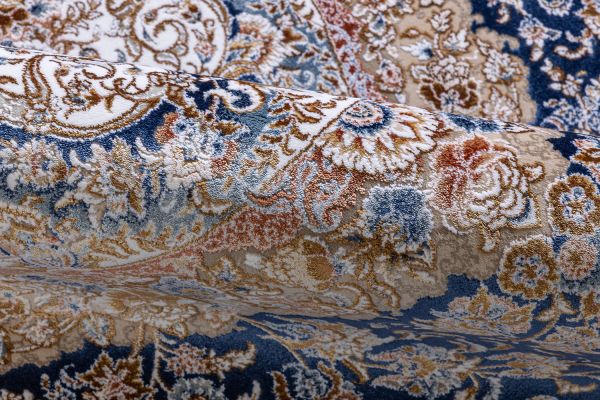 Иранский ковер из вискозы и акрила «Miras Collection» 1200- Ocean Blue 200 x 300 см Иранский ковер из вискозы и акрила «Miras Collection» 1200- Ocean Blue 200 x 300 см