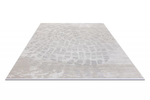Турецкий ковер из полипропилена и полиэстера «MOON» 2574A-CREAM-L.GREY 80 x 150 см Турецкий ковер из полипропилена и полиэстера «MOON» 2574A-CREAM-L.GREY 80 x 150 см