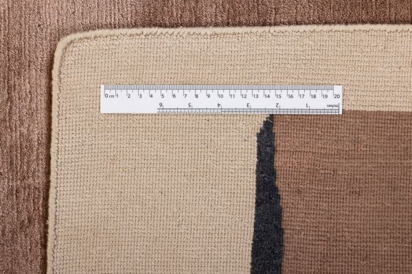 Индийский ковер из шерсти, шёлка и эвкалиптового шёлка «TECTONIC» D4-C6 176 x 246 см