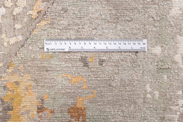 Индийский ковер из арт-шёлка «STORM» FR21407WL-GREY-RUST(Round) 240 x 240 см Индийский ковер из арт-шёлка «STORM» FR21407WL-GREY-RUST(Round) 240 x 240 см