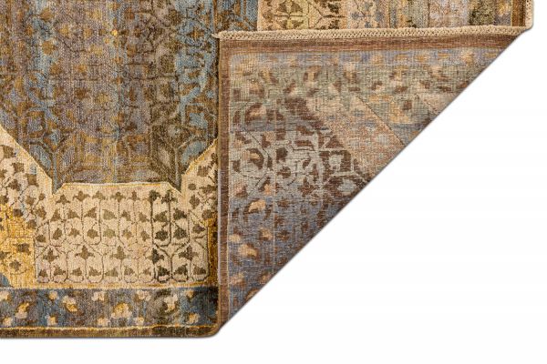 Индийский ковер из шёлка, шерсти и хлопка «VINTAGE SILK» AJ317-MIX(236x312) 236 x 312 см