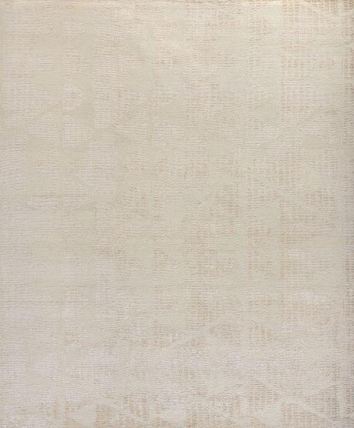 Индийский ковер из шёлка, шерсти и хлопка «BLANC DE BLANCS» KE3160-BEIGE 245 x 307 см