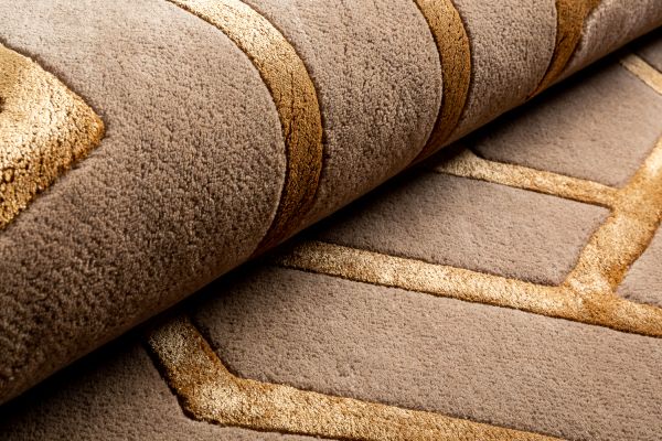 Индийский ковер из шерсти, арт-шёлка и хлопка «GEOMETRIC» G7-COLOR2 165 x 235 см