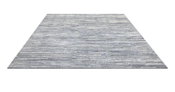 Индийский ковер из шёлка и шерсти «WEST HOLLYWOOD» M44-IVORY-BLACK 244 x 307 см Индийский ковер из шёлка и шерсти «WEST HOLLYWOOD» M44-IVORY-BLACK 244 x 307 см