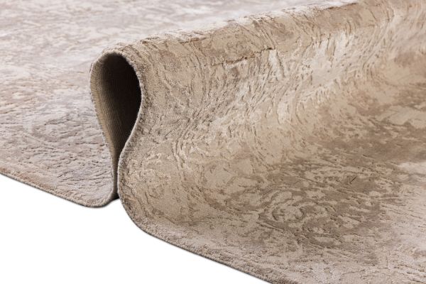 Индийский ковер из шерсти и арт-шёлка «CHAOS THEORY» ESK641-A.WHITE-M.TAN 246 x 305 см Индийский ковер из шерсти и арт-шёлка «CHAOS THEORY» ESK641-A.WHITE-M.TAN 246 x 305 см