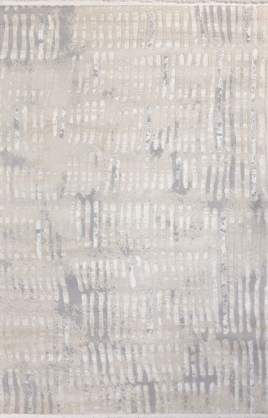 Турецкий ковер из полипропилена и полиэстера «MOON» 2576A-CREAM-L.GREY 120 x 180 см