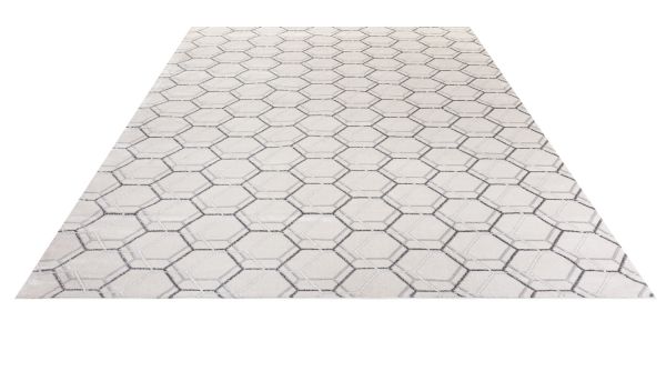 Турецкий ковер из полиэстера и полипропилена «PASTORAL» 26270B-CRE-CRE 80 x 150 см Турецкий ковер из полиэстера и полипропилена «PASTORAL» 26270B-CRE-CRE 80 x 150 см