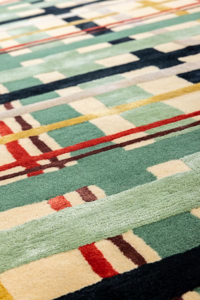 Индийский ковер из шерсти, арт-шёлка и хлопка «Art de Vivre by DETALI» design Elizaveta Popova «IVAN KUPALA» 250 x 350 см