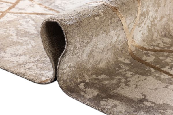 Индийский ковер из шерсти и шёлка «CHAOS THEORY» ESK414-LINEN-AWHITE 249 x 305 см