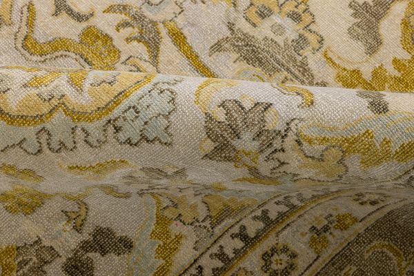 Индийский ковер из шёлка и шерсти «POLONAISE» S313-IVORY-CAMEL 307 x 429 см