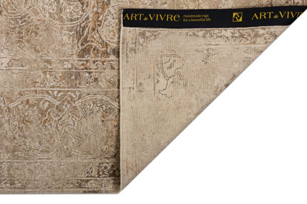 Индийский ковер из шёлка и шерсти «ILLUSION» HSP8-BROWN-ORANGE 253 x 306 см Индийский ковер из шёлка и шерсти «ILLUSION» HSP8-BROWN-ORANGE 253 x 306 см