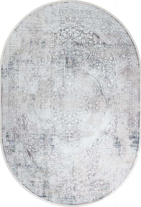 Турецкий ковер из эвкалиптового шёлка и акрила «CHERUTTI» 1955-COK-GRI (Oval) 400 x 600 см Турецкий ковер из эвкалиптового шёлка и акрила «CHERUTTI» 1955-COK-GRI (Oval) 400 x 600 см