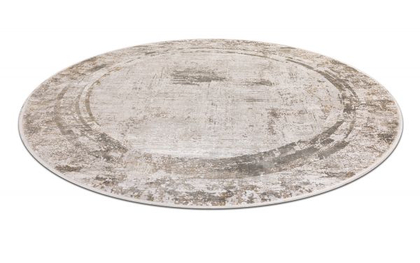 Турецкий ковер из эвкалиптового шёлка и акрила «ASPENDOS» M175G-BGE(Round) 300 x 300 см